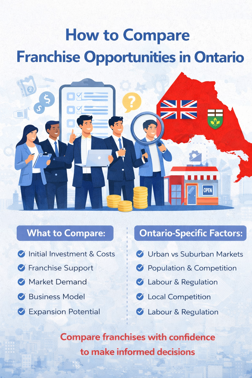 How to Compare Franchise Opportunities in Ontario